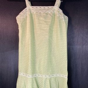 60’s teddyset with‎ matching undies Small. Barbizon lime polka dot 32” bust E121